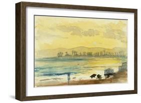 Sunrise Near Haifa, 1872-Claude Conder-Framed Giclee Print