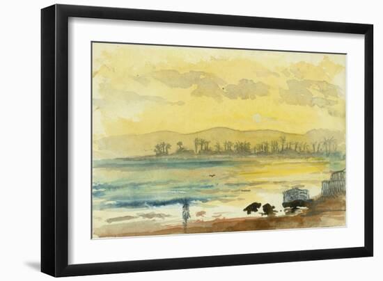 Sunrise Near Haifa, 1872-Claude Conder-Framed Giclee Print