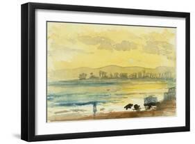 Sunrise Near Haifa, 1872-Claude Conder-Framed Giclee Print