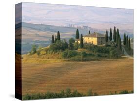 Sunrise Near San Quirico D'Orcia, Val D'Orcia, Siena Province, Tuscany, Italy, Europe-Sergio Pitamitz-Stretched Canvas