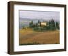 Sunrise Near San Quirico D'Orcia, Val D'Orcia, Siena Province, Tuscany, Italy, Europe-Sergio Pitamitz-Framed Photographic Print