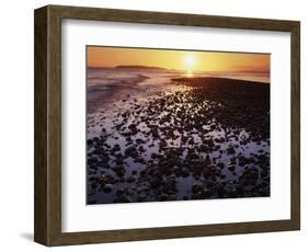 Sunrise, North Beach, Orcas Island, Washington, USA-Charles Gurche-Framed Photographic Print