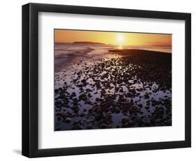 Sunrise, North Beach, Orcas Island, Washington, USA-Charles Gurche-Framed Photographic Print