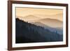 Sunrise, Oconaluftee Overlook, Great Smoky Mountains National Park, North Carolina, USA-null-Framed Photographic Print