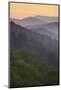 Sunrise, Oconaluftee Overlook, Great Smoky Mountains National Park, North Carolina, USA-null-Mounted Photographic Print
