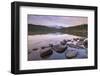 Sunrise on a beautiful reflective lake in the Canadian Rockies, Jasper National Park-Adam Burton-Framed Photographic Print