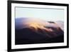 Sunrise on a cloud topped mountain, Andringitra National Park, Ambalavao, central area, Madagascar,-Christian Kober-Framed Photographic Print