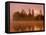 Sunrise on a Lake, Adirondack Park, New York, USA-Jay O'brien-Framed Stretched Canvas