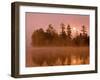 Sunrise on a Lake, Adirondack Park, New York, USA-Jay O'brien-Framed Premium Photographic Print