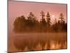 Sunrise on a Lake, Adirondack Park, New York, USA-Jay O'brien-Mounted Premium Photographic Print