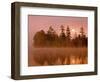 Sunrise on a Lake, Adirondack Park, New York, USA-Jay O'brien-Framed Photographic Print