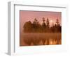 Sunrise on a Lake, Adirondack Park, New York, USA-Jay O'brien-Framed Photographic Print