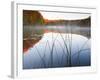 Sunrise on a Lake in Northern Maine.-Ian Shive-Framed Photographic Print