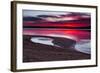 Sunrise on A Sandy Shoreline of Longview Lake in Kansas City-tomofbluesprings-Framed Photographic Print