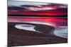 Sunrise on A Sandy Shoreline of Longview Lake in Kansas City-tomofbluesprings-Mounted Photographic Print