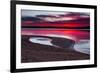 Sunrise on A Sandy Shoreline of Longview Lake in Kansas City-tomofbluesprings-Framed Photographic Print