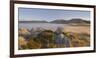 Sunrise on a Sheep Pasture, Mount Cook, Rock, Otago, South Island, New Zealand-Rainer Mirau-Framed Photographic Print