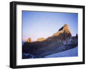 Sunrise on Batian, the Highest Peak on Mount Kenya, 5199M, Kenya, East Africa, Africa-Storm Stanley-Framed Photographic Print