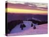 Sunrise on Belchen Mountain in Winter, Black Forest, Baden Wurttemberg, Germany, Europe-Marcus Lange-Stretched Canvas