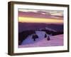 Sunrise on Belchen Mountain in Winter, Black Forest, Baden Wurttemberg, Germany, Europe-Marcus Lange-Framed Photographic Print