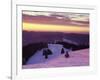 Sunrise on Belchen Mountain in Winter, Black Forest, Baden Wurttemberg, Germany, Europe-Marcus Lange-Framed Photographic Print