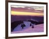 Sunrise on Belchen Mountain in Winter, Black Forest, Baden Wurttemberg, Germany, Europe-Marcus Lange-Framed Photographic Print