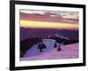 Sunrise on Belchen Mountain in Winter, Black Forest, Baden Wurttemberg, Germany, Europe-Marcus Lange-Framed Photographic Print