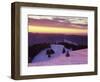 Sunrise on Belchen Mountain in Winter, Black Forest, Baden Wurttemberg, Germany, Europe-Marcus Lange-Framed Photographic Print