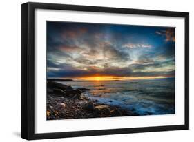 Sunrise on Boulder Beach-Robert Lott-Framed Art Print