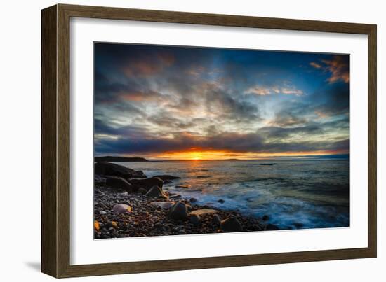 Sunrise on Boulder Beach-Robert Lott-Framed Art Print