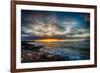 Sunrise on Boulder Beach-Robert Lott-Framed Art Print