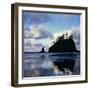 Sunrise on coast, Olympic National Park, Washington, USA-Charles Gurche-Framed Photographic Print