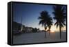 Sunrise on Copacabana Beach, Rio de Janeiro, Brazil, South America-Ian Trower-Framed Stretched Canvas