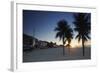 Sunrise on Copacabana Beach, Rio de Janeiro, Brazil, South America-Ian Trower-Framed Photographic Print