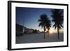 Sunrise on Copacabana Beach, Rio de Janeiro, Brazil, South America-Ian Trower-Framed Photographic Print