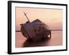 Sunrise on Fishing Boat Washed Ashore During Hurricane Opal, Pensacola Bay, Florida, USA-Maresa Pryor-Framed Photographic Print