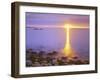 Sunrise on Fog and Shore Rocks on the Atlantic Ocean, Acadia National Park, Maine, USA-Christopher Talbot Frank-Framed Photographic Print