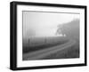 Sunrise on Foggy Frosty Morning, Cades Cove, Great Smoky Mountains National Park, Tennessee, Usa-Adam Jones-Framed Photographic Print