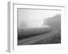 Sunrise on Foggy Frosty Morning, Cades Cove, Great Smoky Mountains National Park, Tennessee, Usa-Adam Jones-Framed Photographic Print