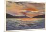 Sunrise on Lake George, New York-null-Mounted Premium Giclee Print