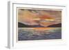 Sunrise on Lake George, New York-null-Framed Art Print