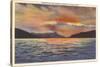 Sunrise on Lake George, New York-null-Stretched Canvas