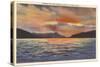 Sunrise on Lake George, New York-null-Stretched Canvas