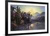 Sunrise on Lake Saranac-Currier & Ives-Framed Giclee Print