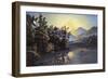 Sunrise on Lake Saranac-Currier & Ives-Framed Giclee Print