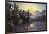 Sunrise on Lake Saranac-Currier & Ives-Framed Giclee Print