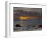 Sunrise on Lake Tahoe, California, 1872 (Oil on Paper)-Albert Bierstadt-Framed Giclee Print