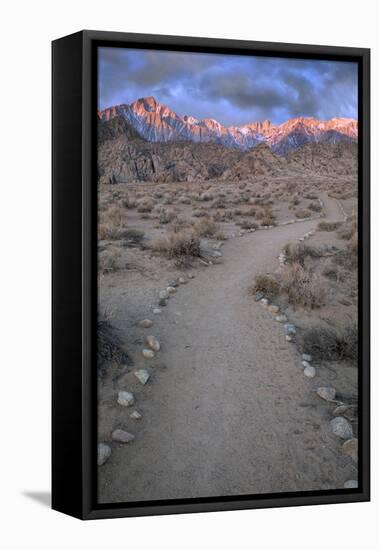 Sunrise on Lone Pine Peak and Mt Whitney, California, USA-Jaynes Gallery-Framed Stretched Canvas