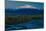 Sunrise on Mnt Denali, Trapper Creek pullout view, Alaska near Mount Denali Lodge-null-Mounted Photographic Print