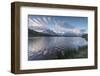 Sunrise on Mont Blanc massif seen from Lacs De Cheserys, Chamonix, Haute Savoie, French Alps, Franc-Roberto Moiola-Framed Photographic Print